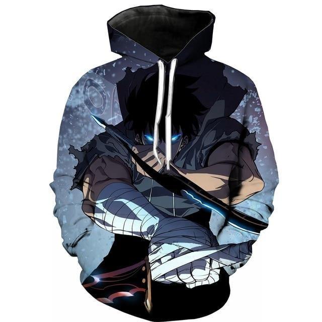 Solo Leveling Jin Woo Monarch Hoodie S Official Solo Leveling Merch