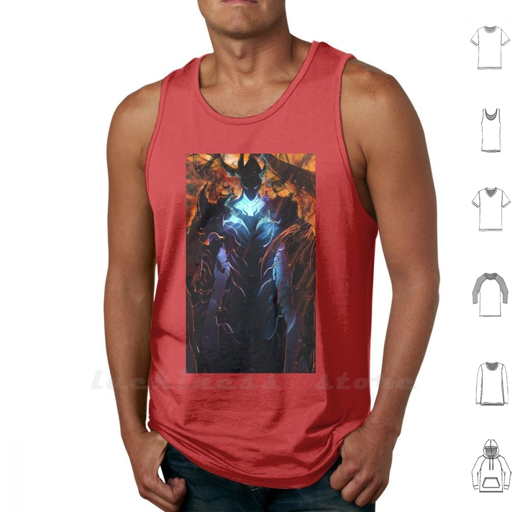 Solo Leveling Tank Tops Igris The Demon Vest 100% Cotton Cha Hae In Vice Guild Master Ant King Jin