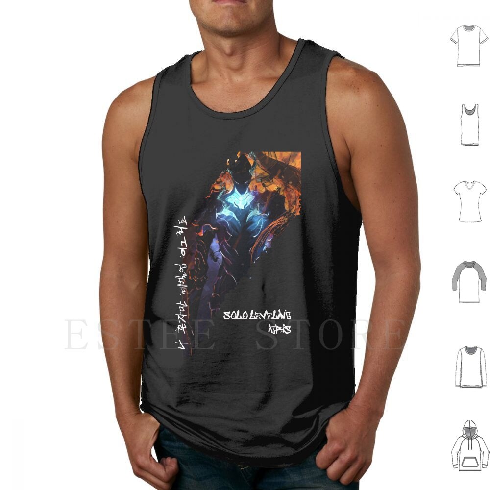 Solo Leveling Tank Tops Elite Knight Igris Vest Cotton Manwha Manhua Manga