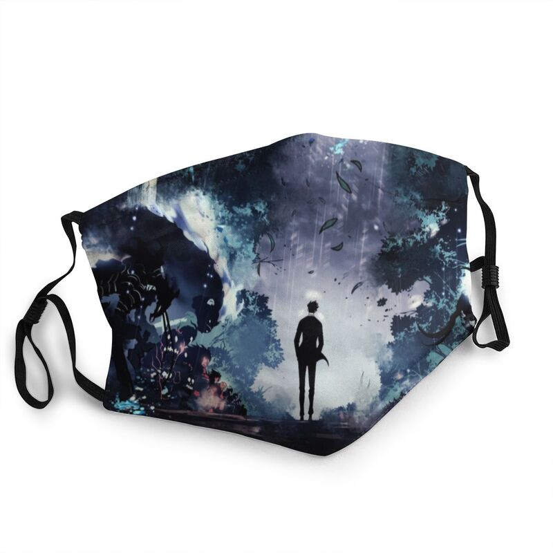 Solo Leveling Face Masks Anti Dust Breathable Manga Face Mask Protection Cover Men Respirator Mouth-Muffle