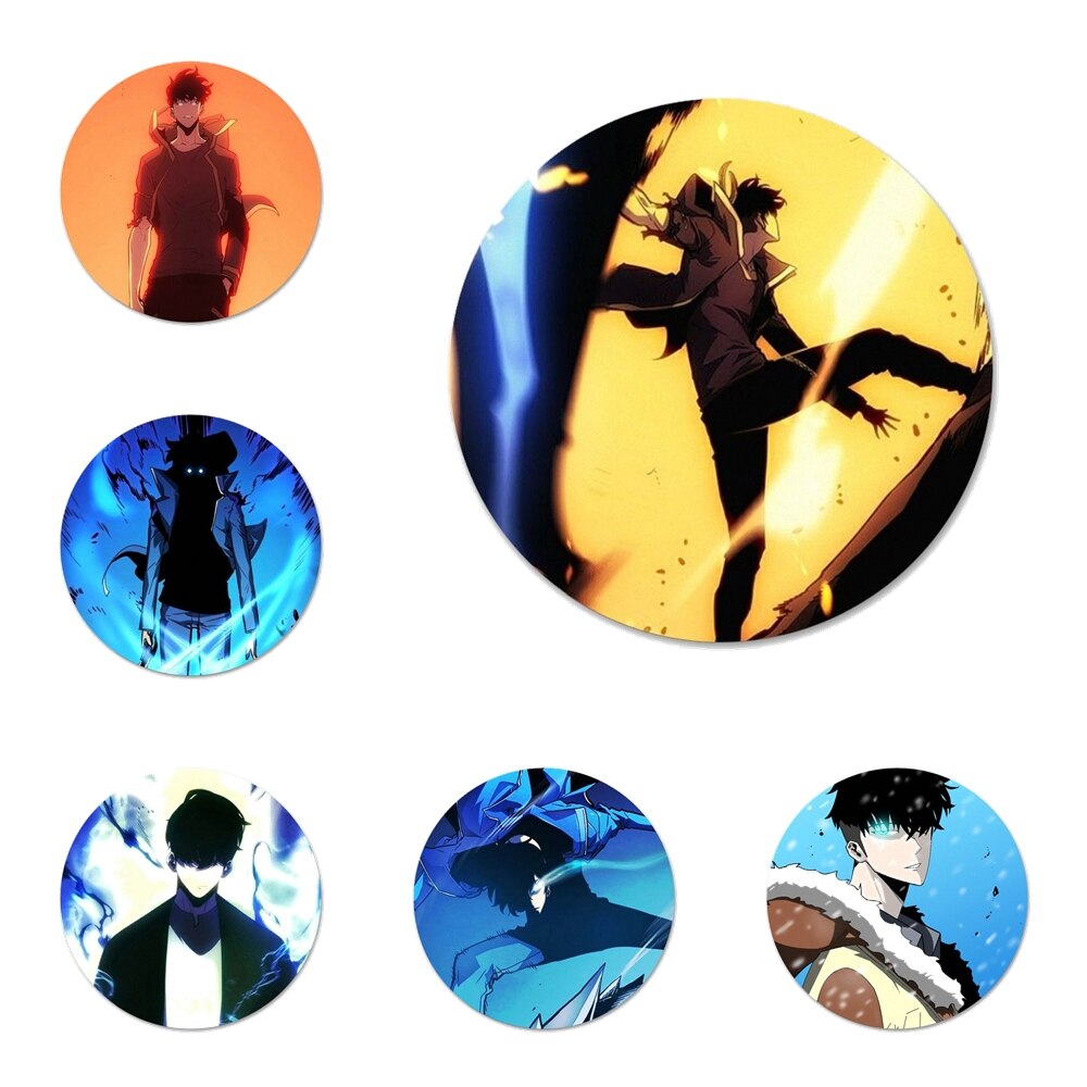 Solo Leveling Pins Sung Jin Icons Pins Badge Decoration Brooches Metal Badges