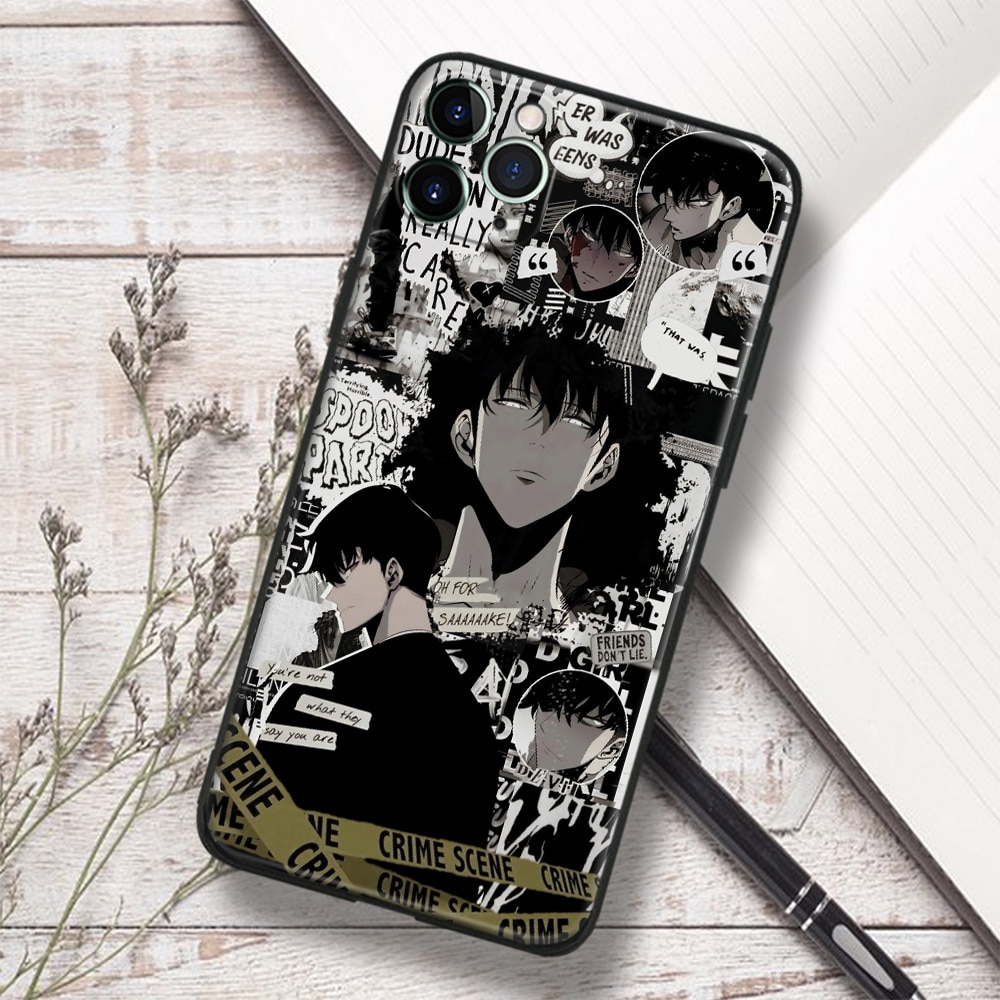 Solo Leveling iPhone Cases Sung Jin Woo Glass Soft Silicone Phone Case FOR IPhone Cover Shell