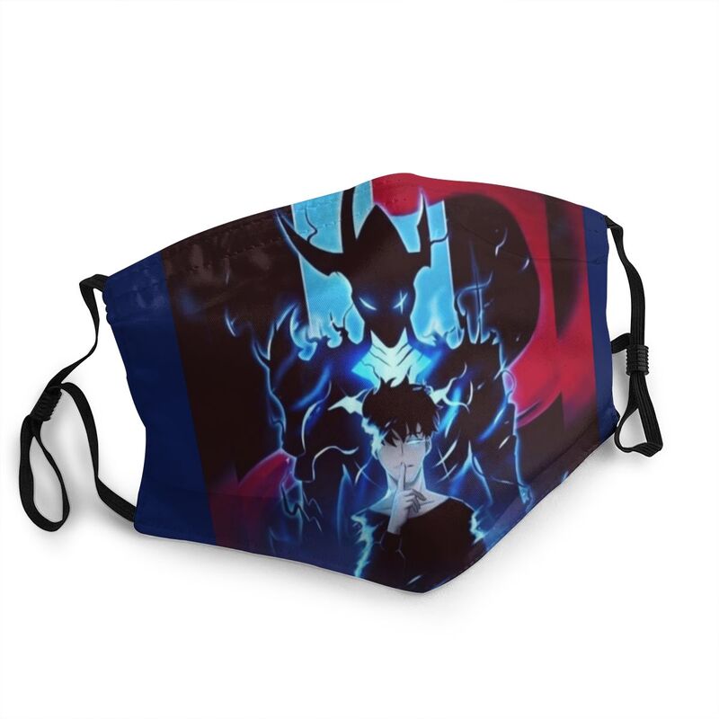 Solo Leveling Face Masks Sung Jin Woo Wallpaper Breathable Mouth Face Mask Solo Leveling Mask