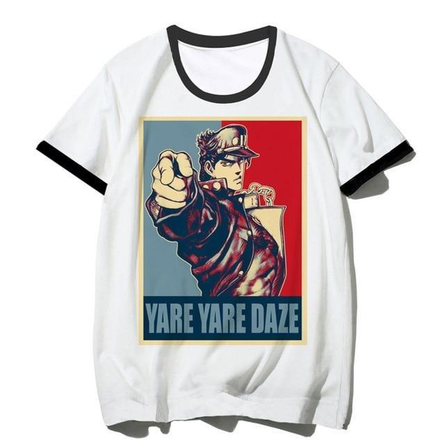 JJBA Merchandise - Yare Yare Daze Jotaro Kujo Retro T-shirt