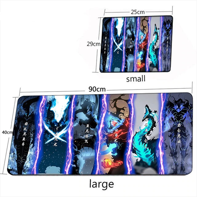 Solo Leveling Mouse Pads - All Characters Gaming 3D Mouse Pad
