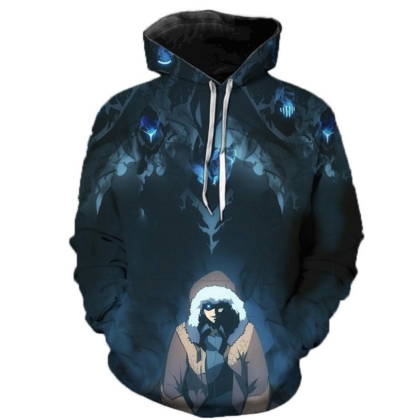 Solo Leveling Hoodies - Solo Leveling 3D Printed Pullover Hoodie