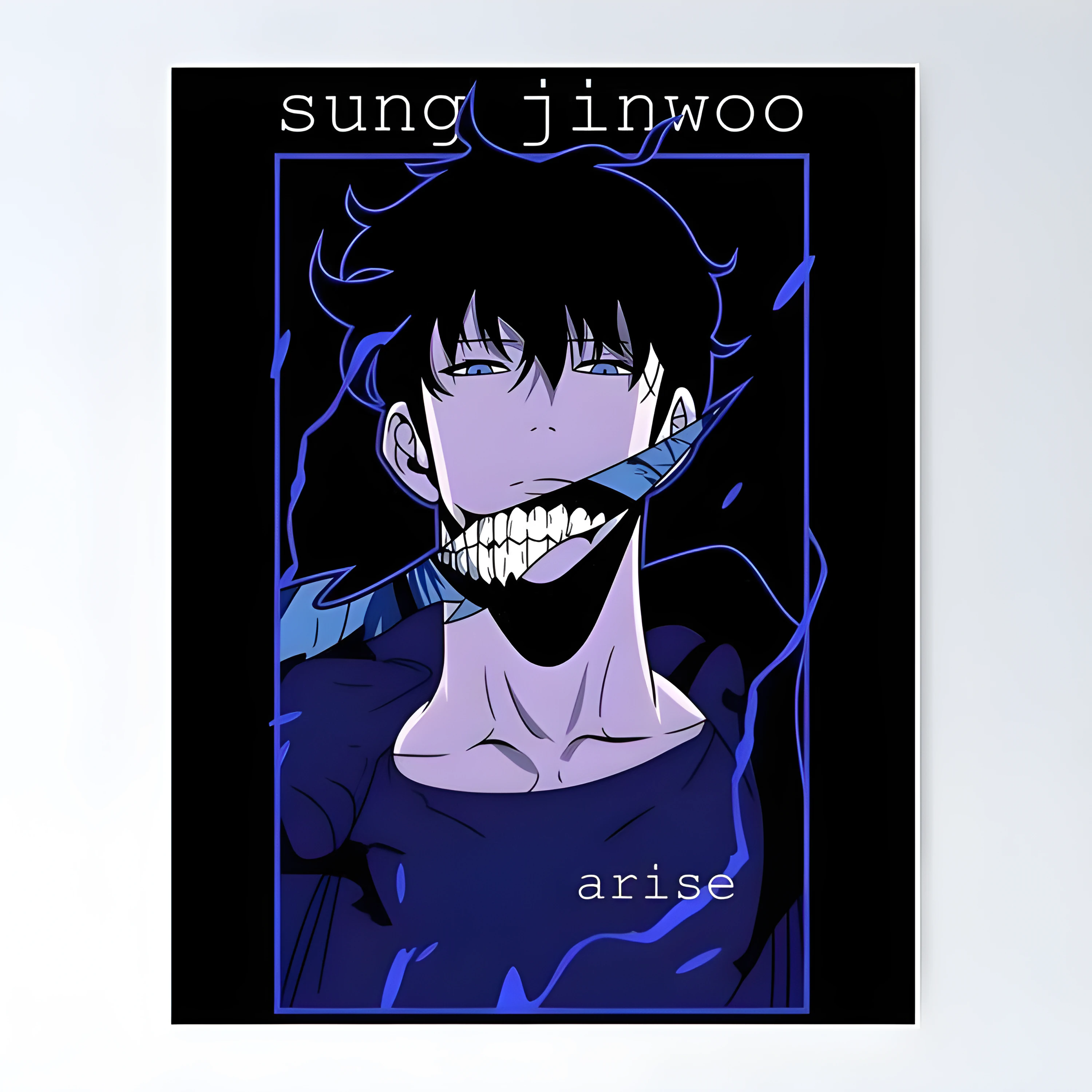 Solo Leveling Posters - Jung Jinwoo Smile Solo Leveling Poster