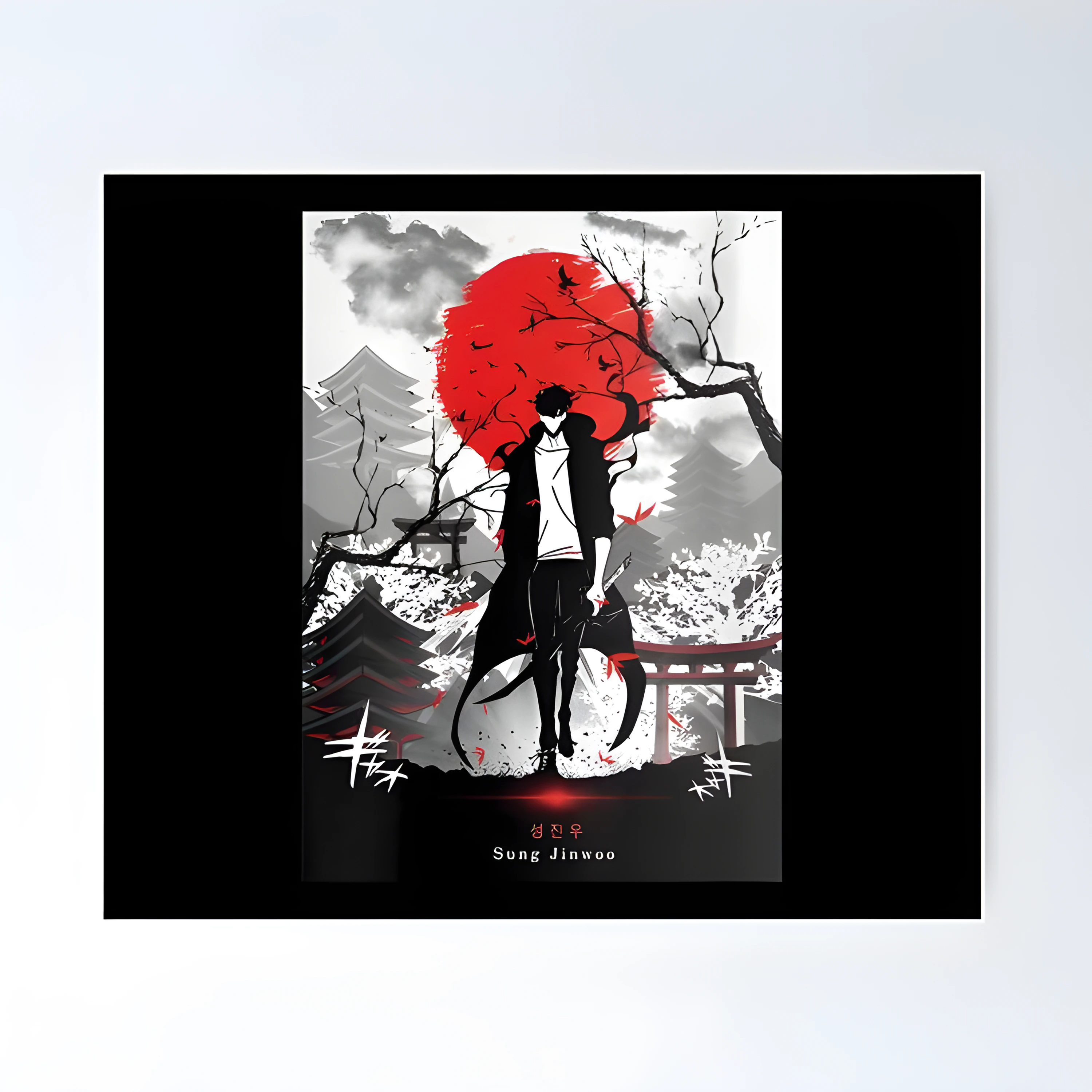 Solo Leveling Posters - Solo Leveling Red Moon Solo Leveling Poster