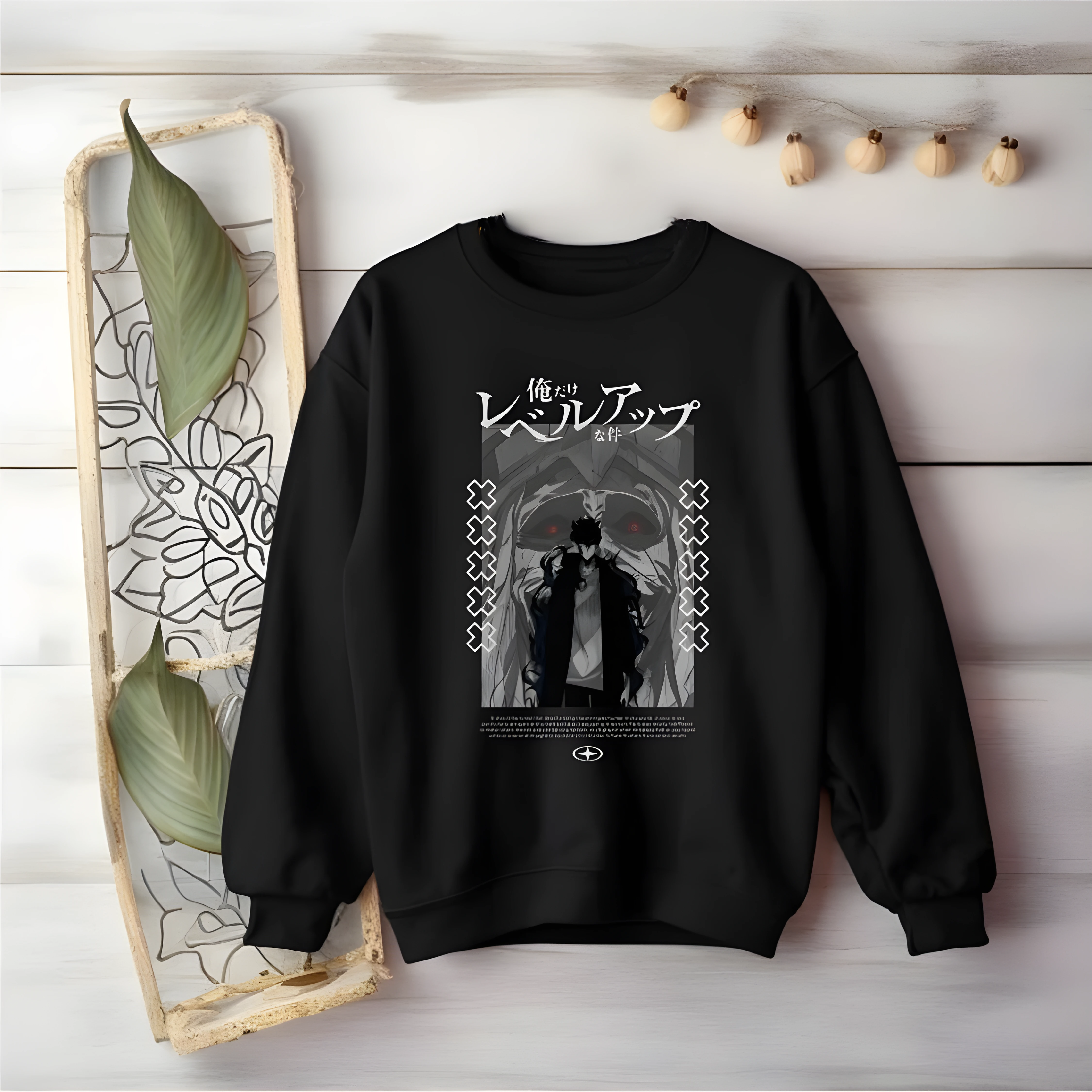 Solo Leveling Sweatshirts - Shadow Monarch Dead Vibes Solo Leveling Sweatshirt