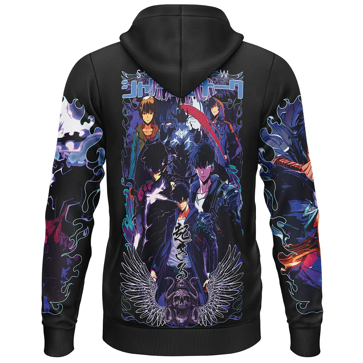 Solo Leveling Hoodies – The Weakest Hunter Graphic 2 - Solo Leveling Merch Store Solo Leveling Hoodies – The Weakest Hunter Graphic - Image 2